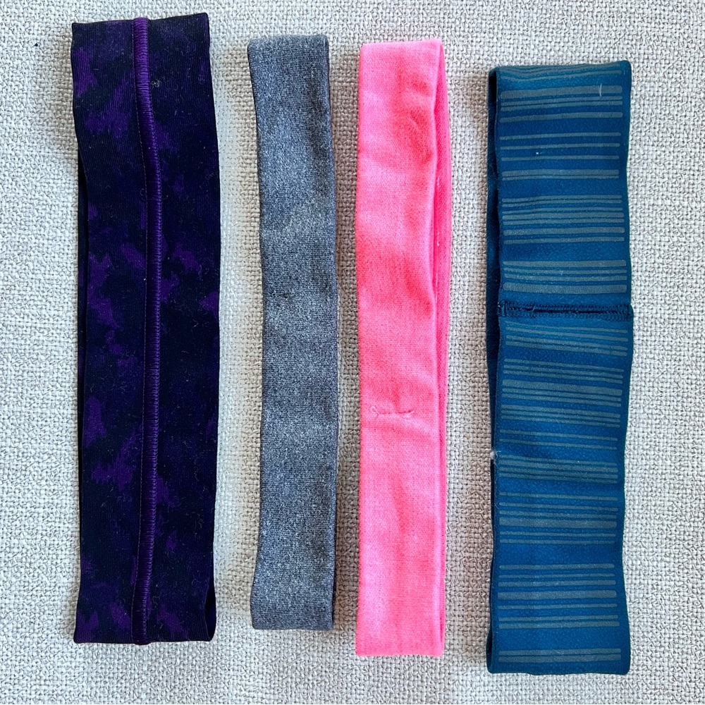 Lulu lemon headbands - set of 4